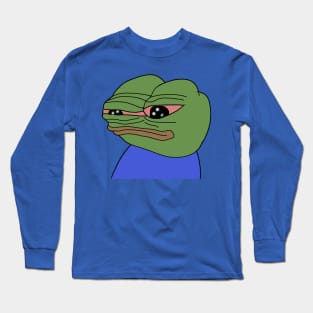 Red Eyes Pepe no Sleep Long Sleeve T-Shirt